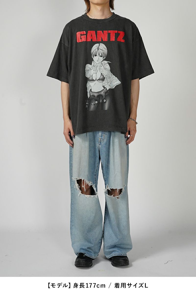 THE SUGAR PUNCH(シュガーパンチ)GANTZ S/S T-Shirt GANTZ 岸本恵 半袖Tシャツ TGAM24SM001A -6