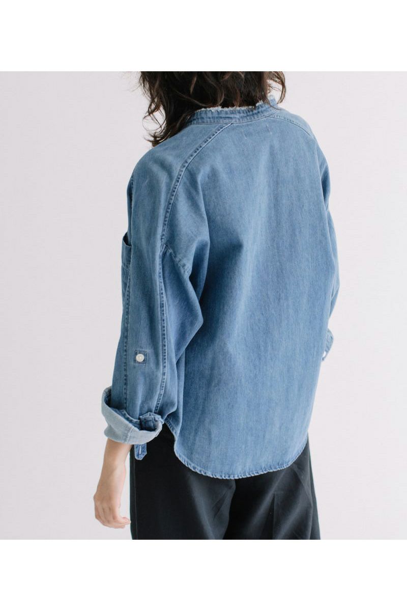 BLANC basque(ブランバスク)パールボタンデニムシャツ　BB88-105 -2