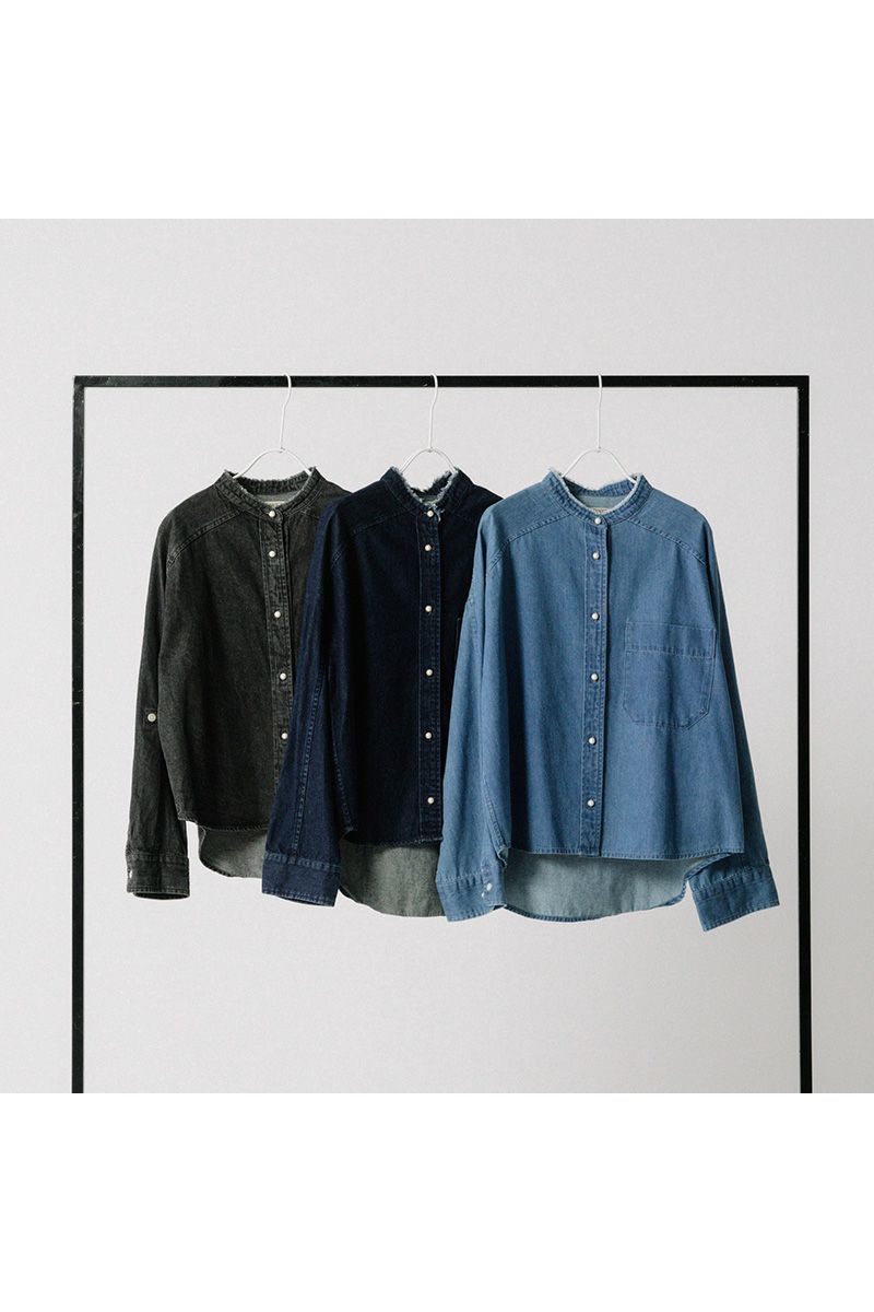 BLANC basque(ブランバスク)パールボタンデニムシャツ　BB88-105 -9