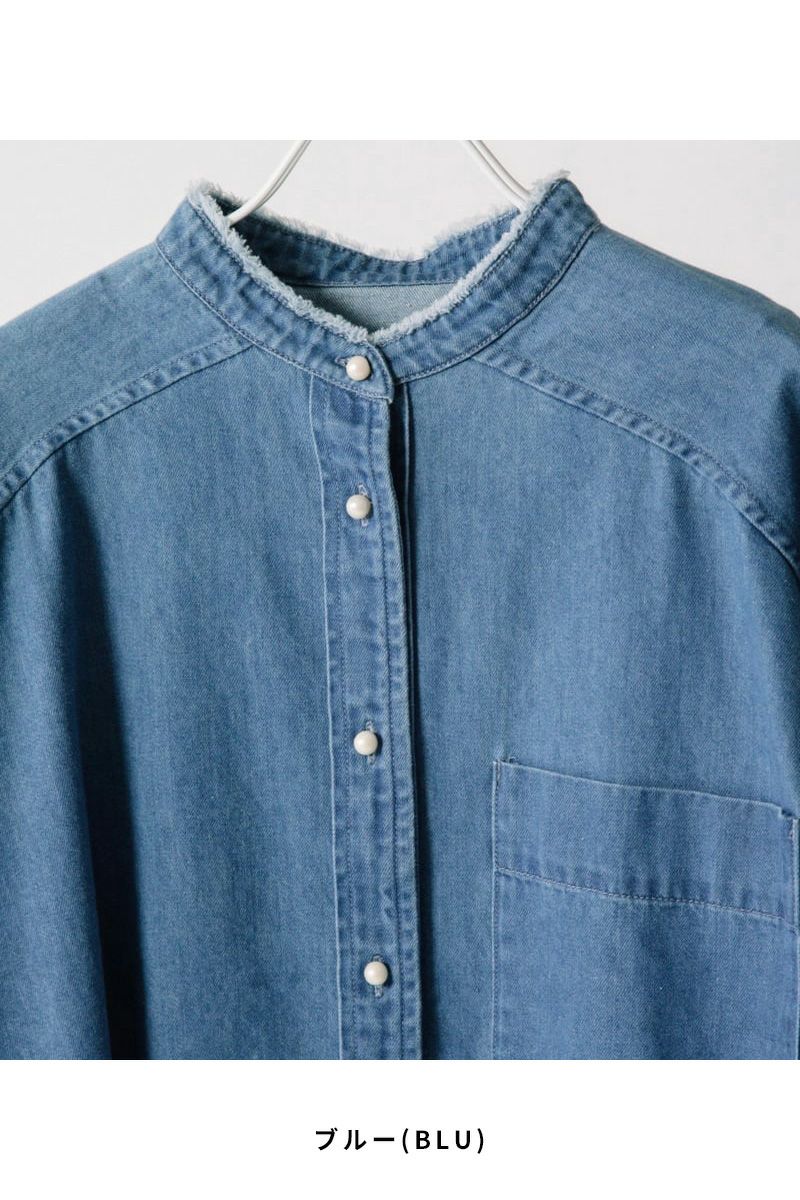 BLANC basque(ブランバスク)パールボタンデニムシャツ　BB88-105 -12