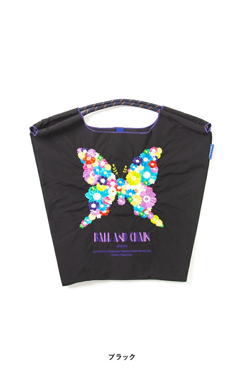 Ball & Chain(ボールアンドチェーン)F.BUTTERFLY (M) ショッピングバック トートバッグ 301015 -9