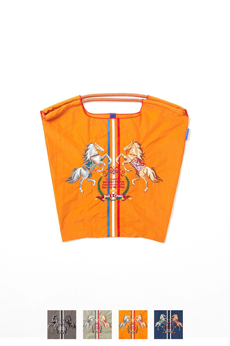 Ball & Chain(ボールアンドチェーン)TWO HORSE (M) ショッピングバック トートバッグ 301024