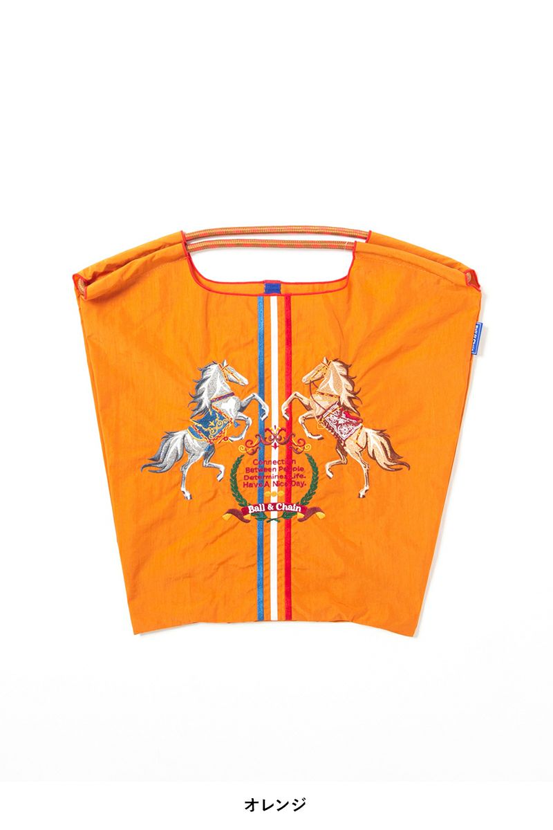 Ball & Chain(ボールアンドチェーン)TWO HORSE (M) ショッピングバック トートバッグ 301024 -9