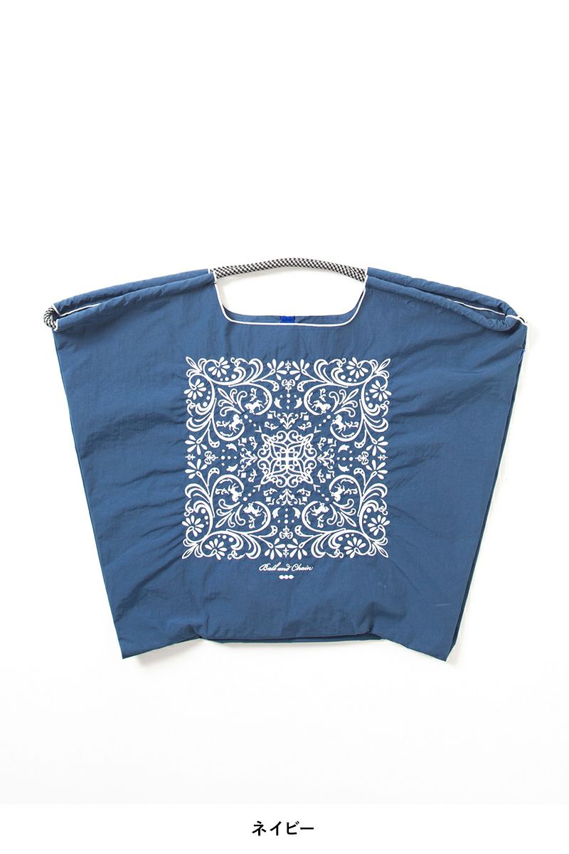 Ball & Chain(ボールアンドチェーン)BANDANA (L) ショッピングバック トートバッグ 301108 -5
