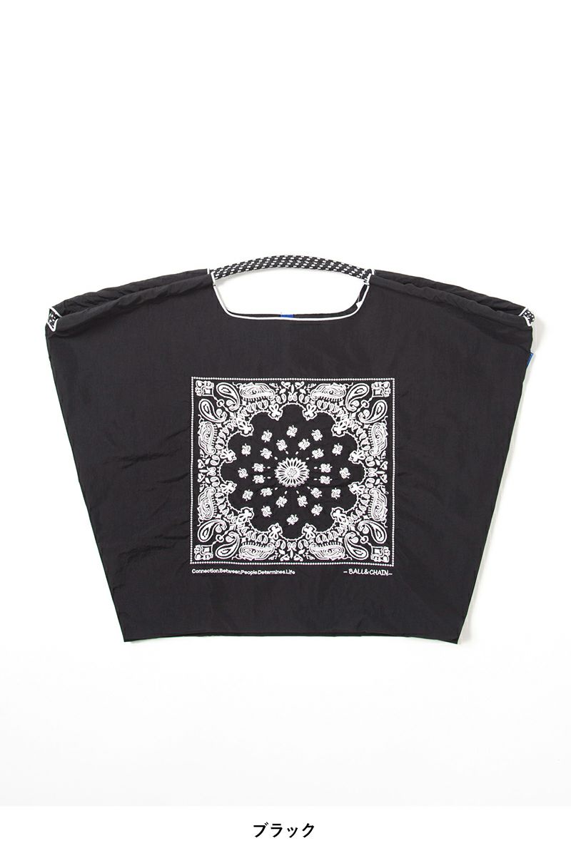 Ball & Chain(ボールアンドチェーン)BANDANA (L) ショッピングバック トートバッグ 301108 -7