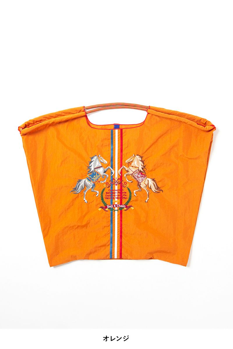 Ball & Chain(ボールアンドチェーン)TWO HORSE (L) ショッピングバック トートバッグ 301124 -9
