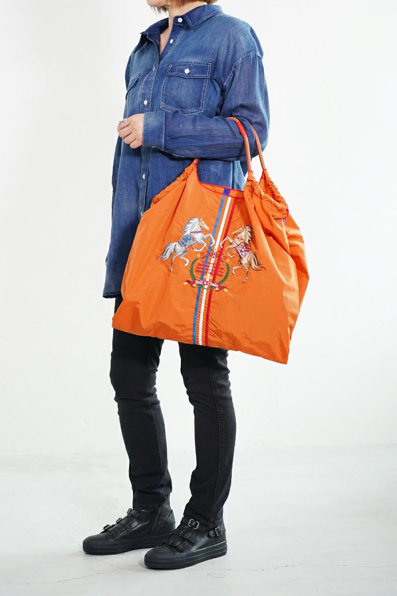 Ball & Chain(ボールアンドチェーン)TWO HORSE (L) ショッピングバック トートバッグ 301124 -12