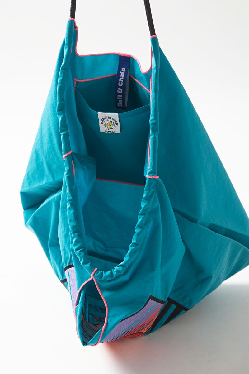 h*f様 Ball & Chain ターコイズ トートバッグ　レガルドチヒロ　手 Ball & Chain ターコイズ トートバッグ レガルドチヒロ 手提袋付 Ball