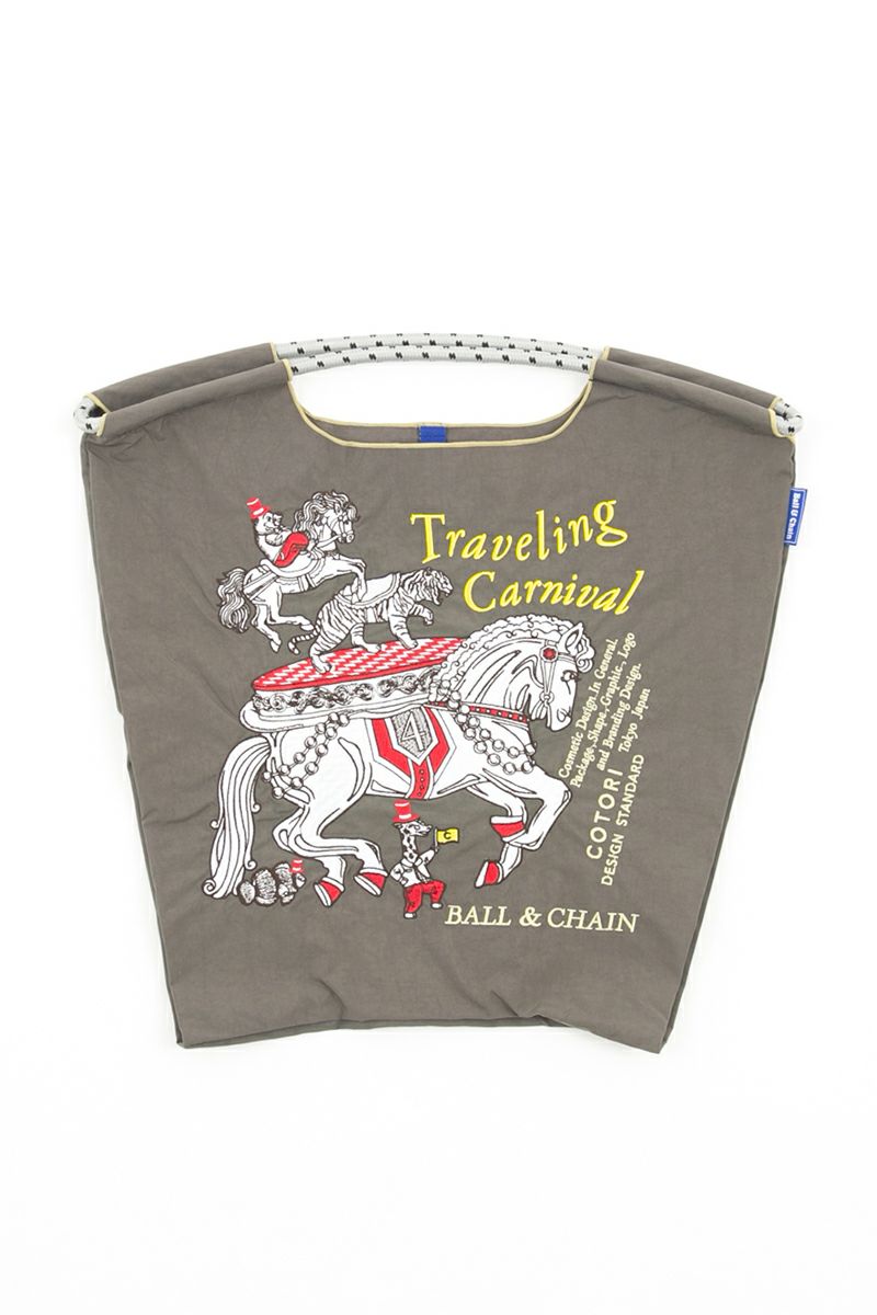 Ball & Chain(ボールアンドチェーン)COTORI DESIGEN CARNIVAL (M) ショッピングバック トートバッグ 321005 -1