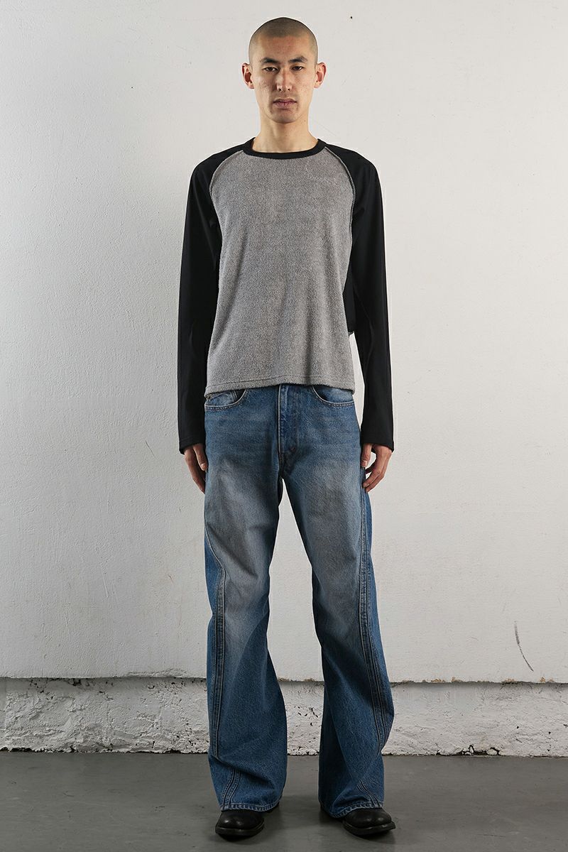 パンツ 24AW NVRFRGT 3D TWISTED JEANS NF242P03B NVRFRGT(ネバーフォーゲット) | グラフペーパー,フレッシュ