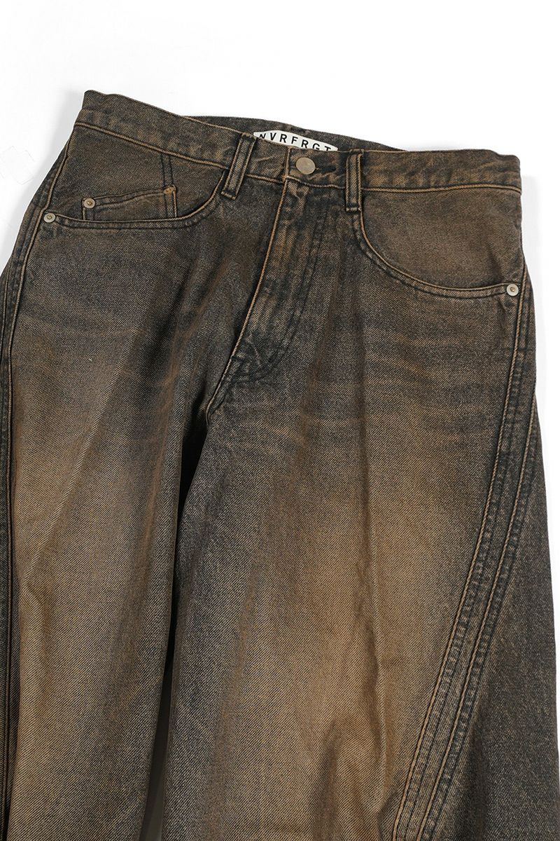 NVRFRGT(ネバーフォーゲット)3D TWISTED WIDE LEG JEANS 3Dツイステッドワイドレッグジーンズ NF242P04D -7