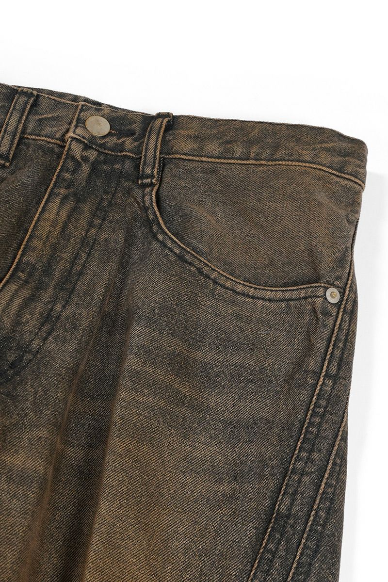 NVRFRGT(ネバーフォーゲット)3D TWISTED WIDE LEG JEANS 3Dツイステッドワイドレッグジーンズ NF242P04D -9