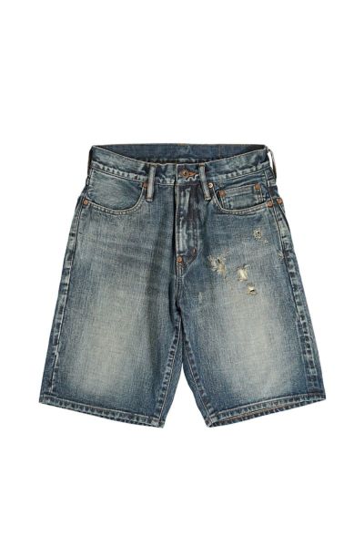 SUGARHILL(シュガーヒル)FADED MODERN DENIM WIDE SHORTS フェードモダンデニムワイドショーツ 2441000409