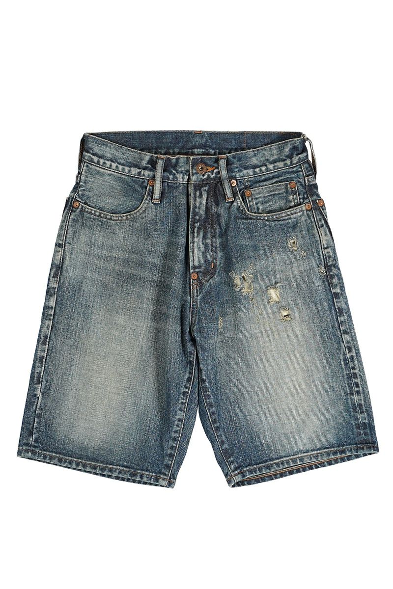 黒トーナルチェックジーンズ DENIM WORKS］スリムストレート・セルヴィッチデニム - ベティス