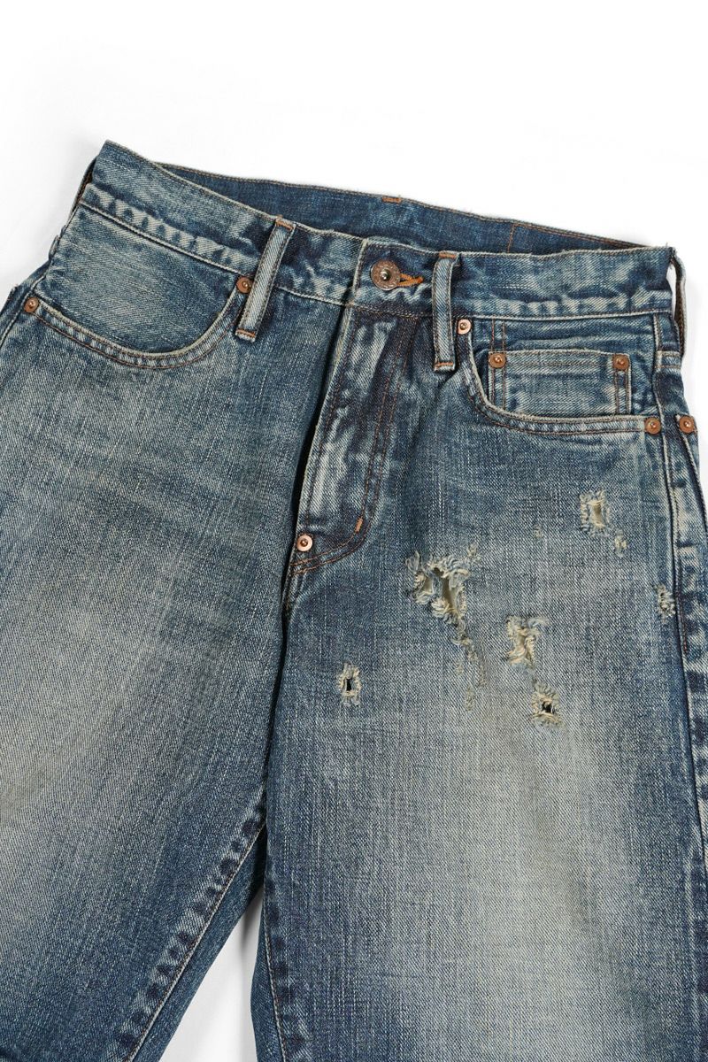【初期】sugarhill 20ss フェードデニム サイズ1 ダブルニー　レア 初期】sugarhill 20ss フェードデニム サイズ1 ダブルニー レア