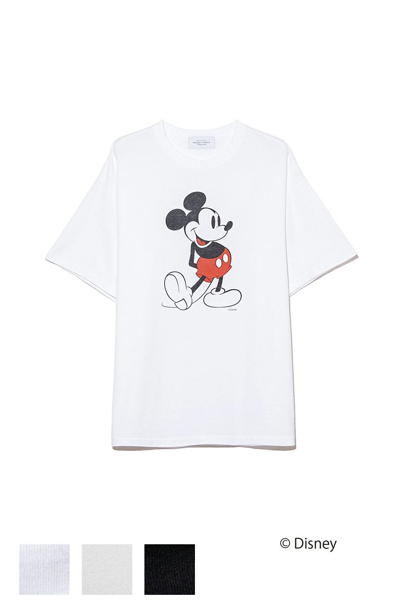 UNUSED(アンユーズド)UNUSED×Disney Mickey print short sleeve tee ディズニーミッキープリント半袖Tシャツ US2459