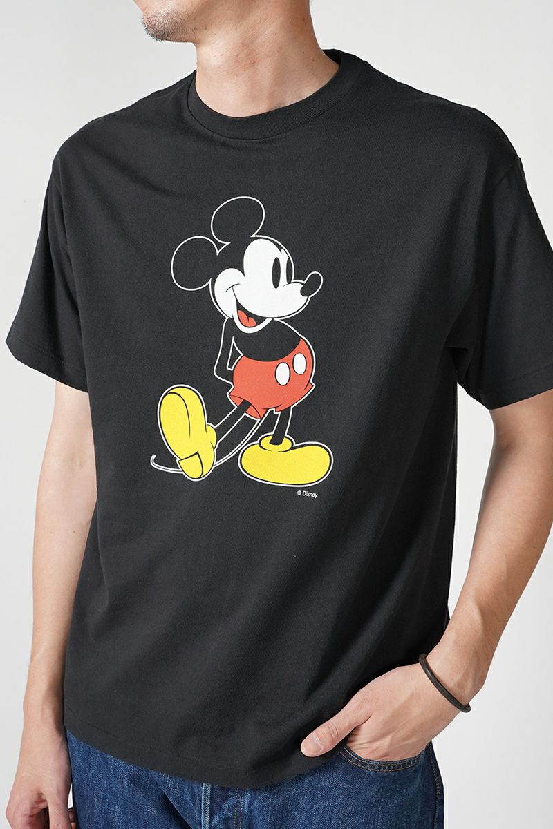 UNUSED(アンユーズド)UNUSED×Disney Mickey print short sleeve tee ディズニーミッキープリント半袖Tシャツ US2459 -1