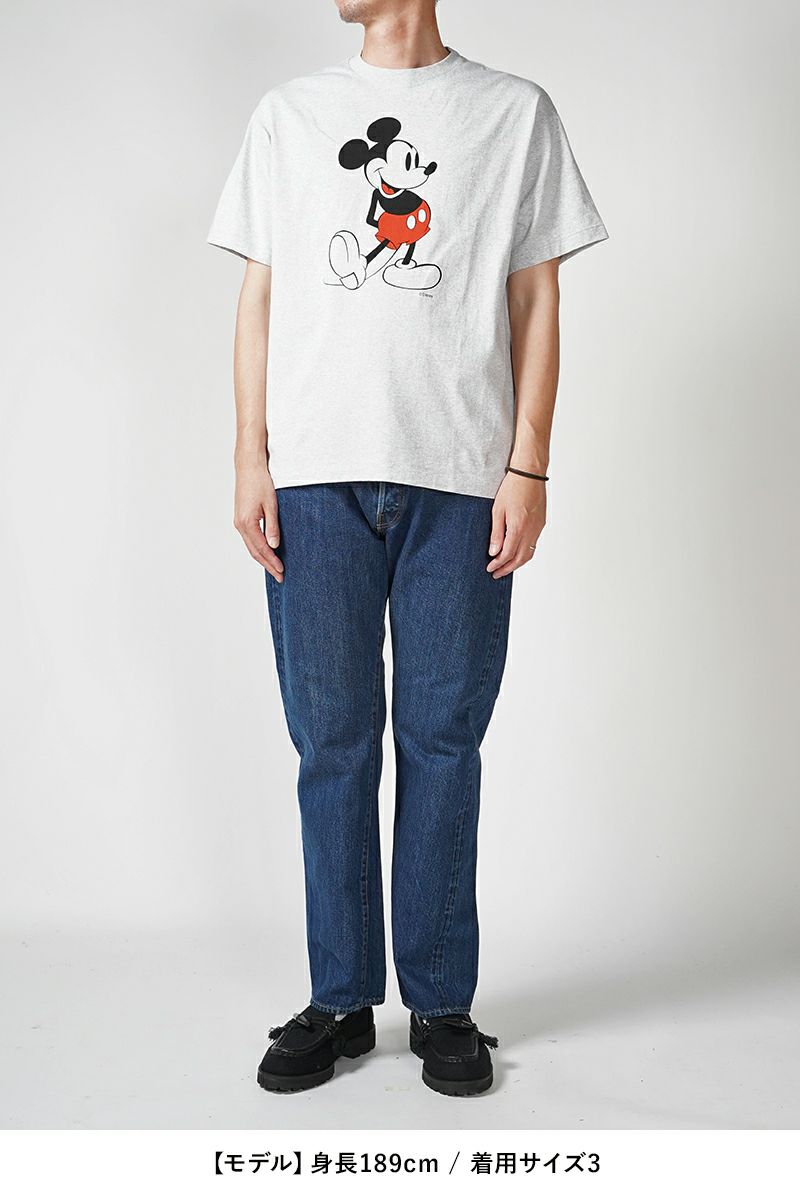 UNUSED(アンユーズド)UNUSED×Disney Mickey print short sleeve tee ディズニーミッキープリント半袖Tシャツ US2459 -6