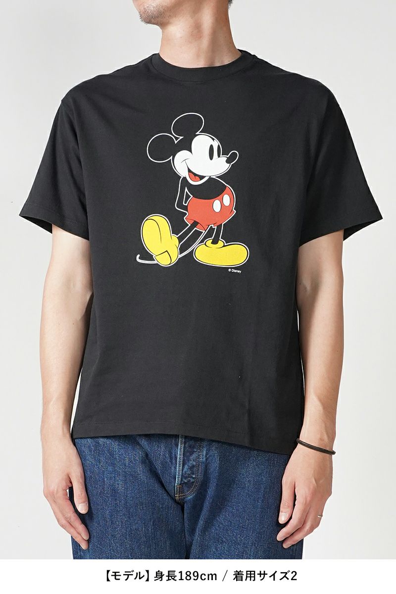 UNUSED(アンユーズド)UNUSED×Disney Mickey print short sleeve tee ディズニーミッキープリント半袖Tシャツ US2459 -8