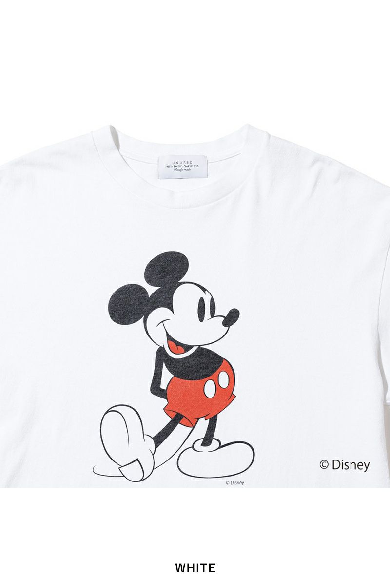 UNUSED(アンユーズド)UNUSED×Disney Mickey print short sleeve tee ディズニーミッキープリント半袖Tシャツ US2459 -13