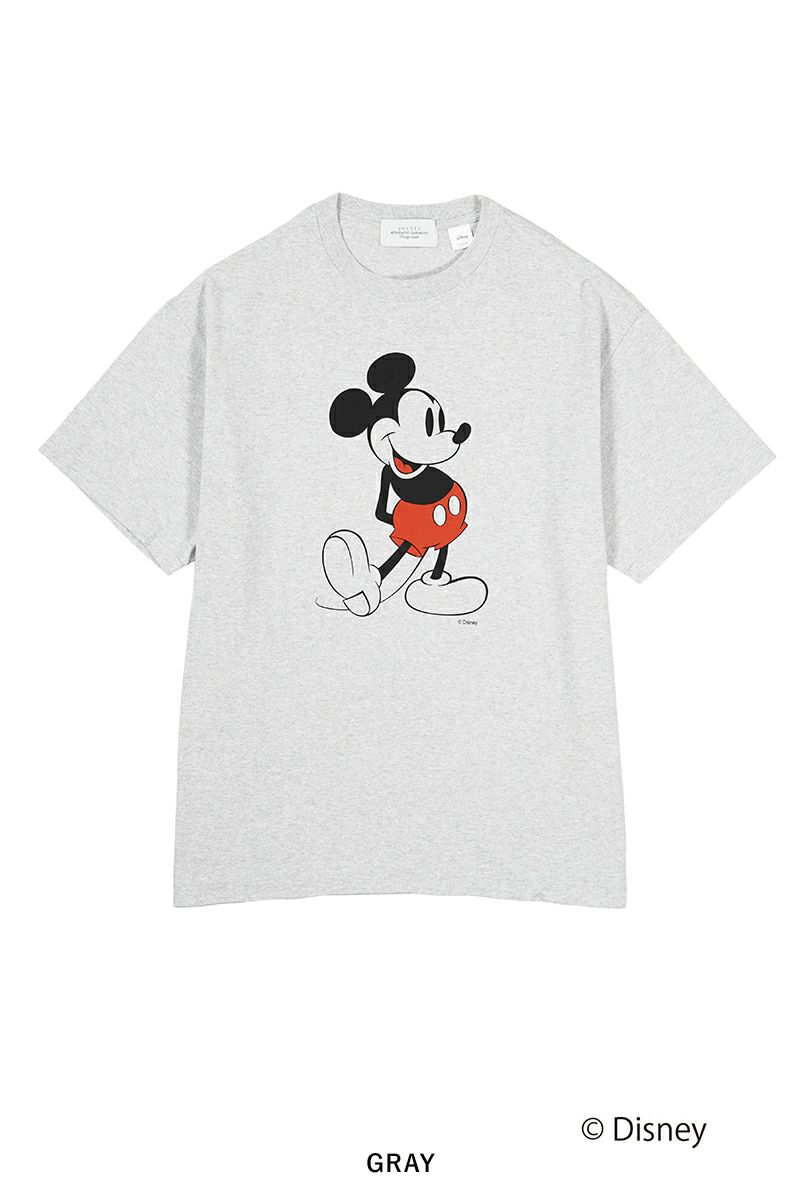 UNUSED(アンユーズド)UNUSED×Disney Mickey print short sleeve tee ディズニーミッキープリント半袖Tシャツ US2459 -15