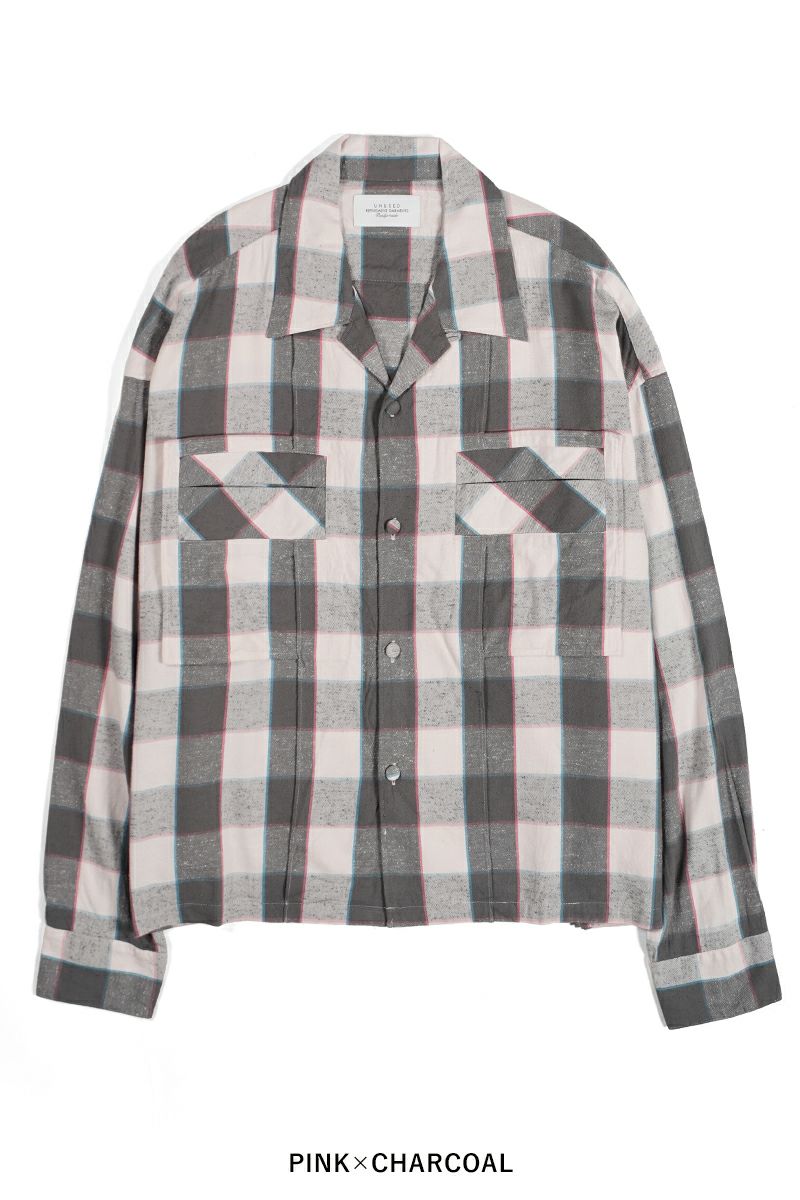 UNUSED(アンユーズド)Long sleeve check shirt 長袖チェックシャツ US2468 -11