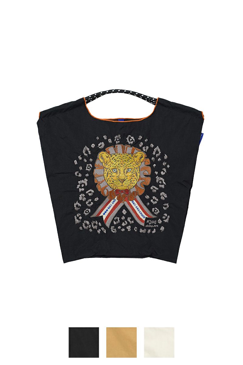 Ball & Chain(ボールアンドチェーン)D.LEOPARD (M) ショッピングバック トートバッグ 313012
