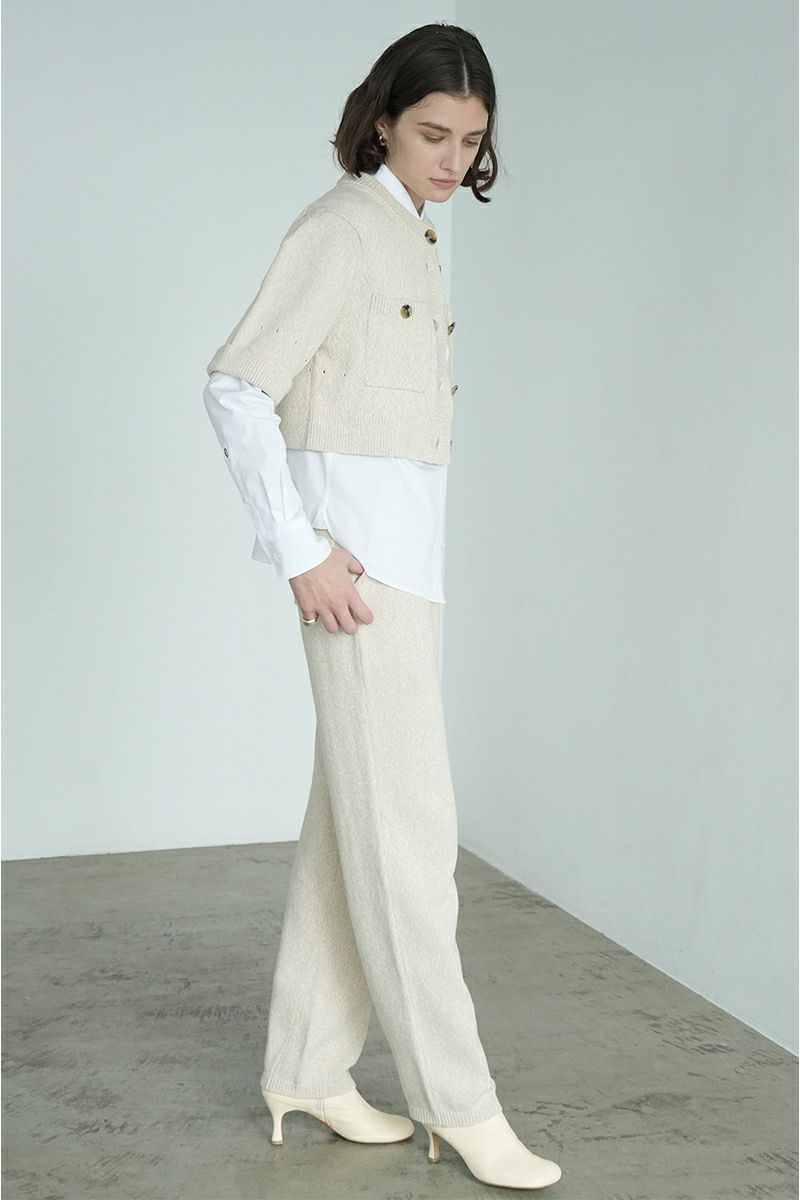 CLANE(クラネ)HALF SLEEVE KNIT TOPS & PANTS SET ハーフスリーブニットトップス＆パンツセット 17112-5012 -1