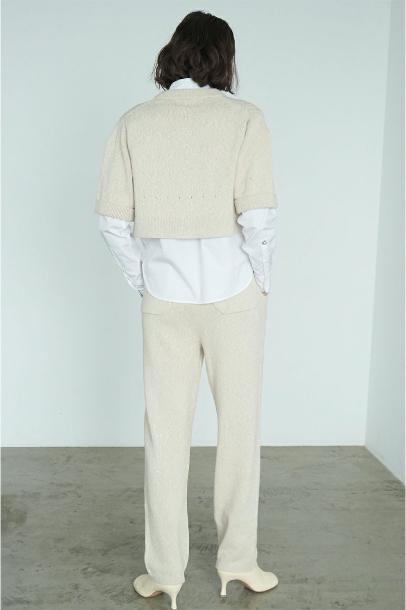 CLANE(クラネ)HALF SLEEVE KNIT TOPS & PANTS SET ハーフスリーブニットトップス＆パンツセット 17112-5012 -2
