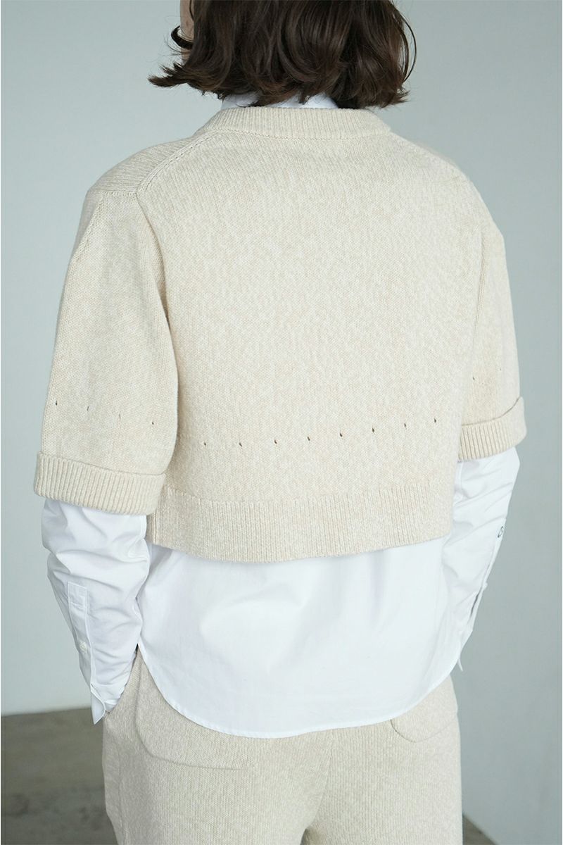 CLANE(クラネ)HALF SLEEVE KNIT TOPS & PANTS SET ハーフスリーブニットトップス＆パンツセット 17112-5012 -5