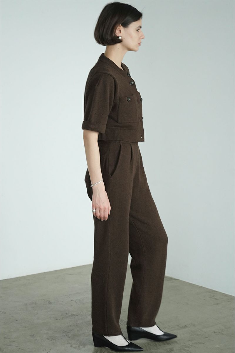 CLANE(クラネ)HALF SLEEVE KNIT TOPS & PANTS SET ハーフスリーブニットトップス＆パンツセット 17112-5012 -9