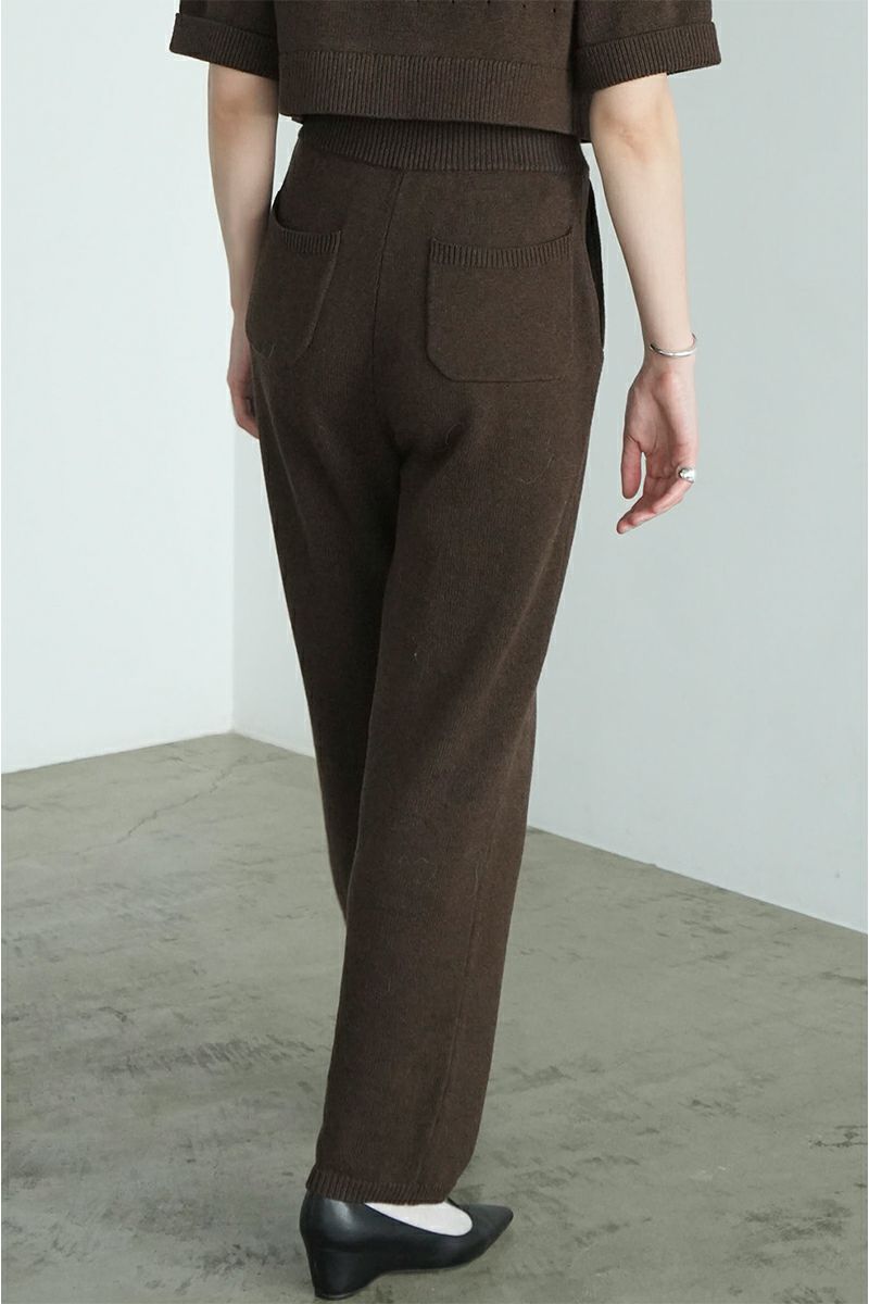 CLANE(クラネ)HALF SLEEVE KNIT TOPS & PANTS SET ハーフスリーブニットトップス＆パンツセット 17112-5012 -14