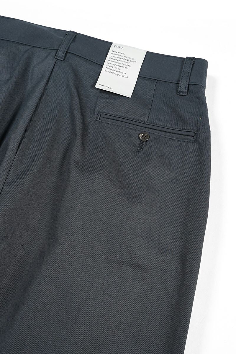 CIOTA (シオタ)2 Tuck Chino Cloth Pants 2タックチノクロスパンツ PTLM-147 -6