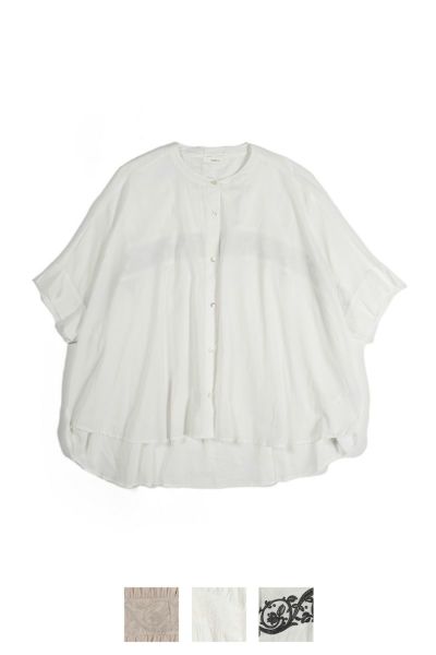 PORTE (ポルト)【広告掲載商品】<br>ブラウス バックギャザー刺繍 500-88504