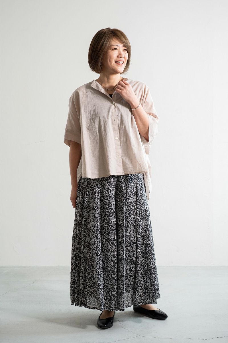 PORTE (ポルト)【広告掲載商品】<br>ブラウス バックギャザー刺繍 500-88504 -4