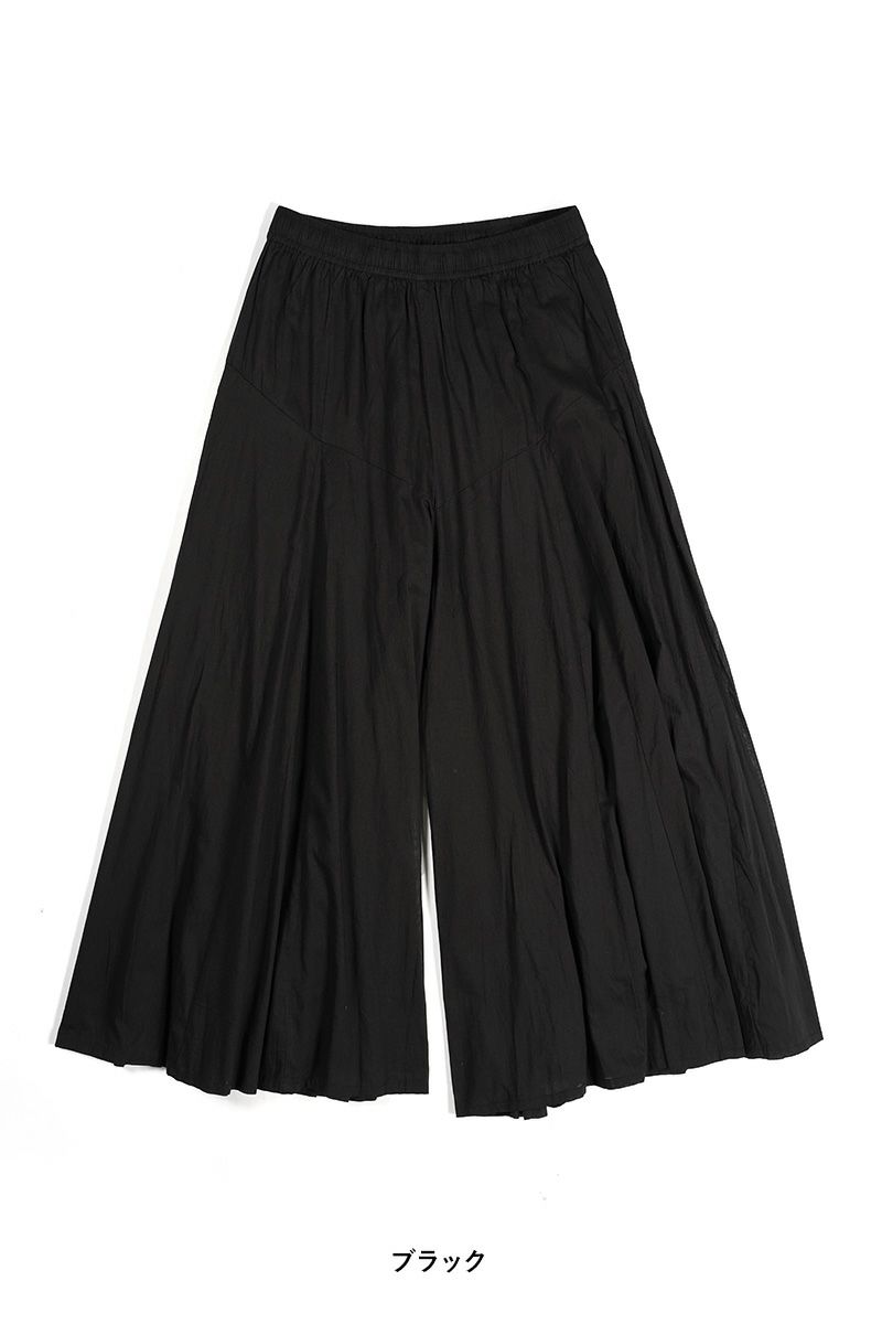 PORTE (ポルト)【広告掲載商品】<br>綿ボイルパネルフレアスカンツ 68501 -10