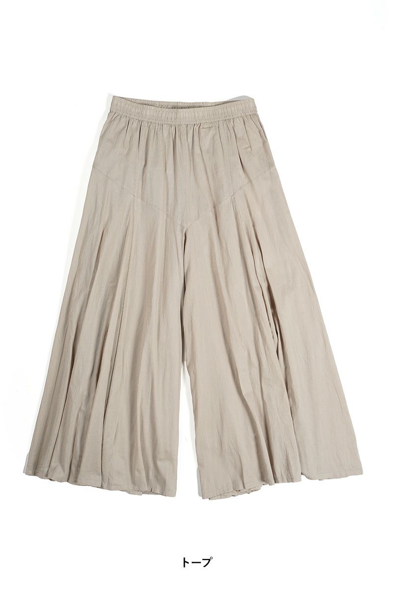 PORTE (ポルト)【広告掲載商品】<br>綿ボイルパネルフレアスカンツ 68501 -11