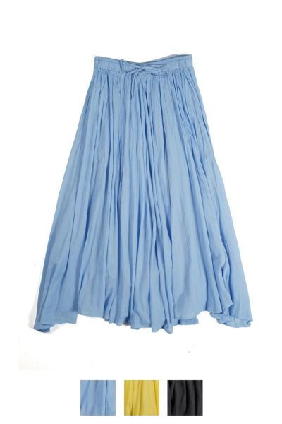 PORTE (ポルト)【広告掲載商品】<br>ギャザースカート 綿ボイル 78501