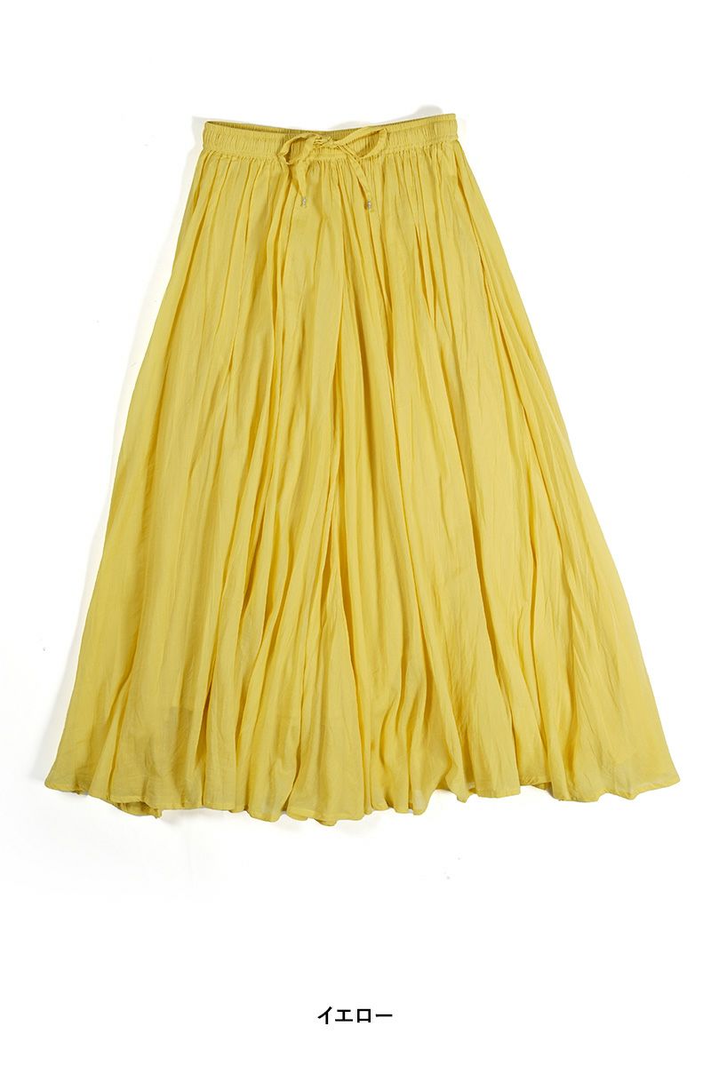 PORTE (ポルト)【広告掲載商品】<br>ギャザースカート 綿ボイル 78501 -9