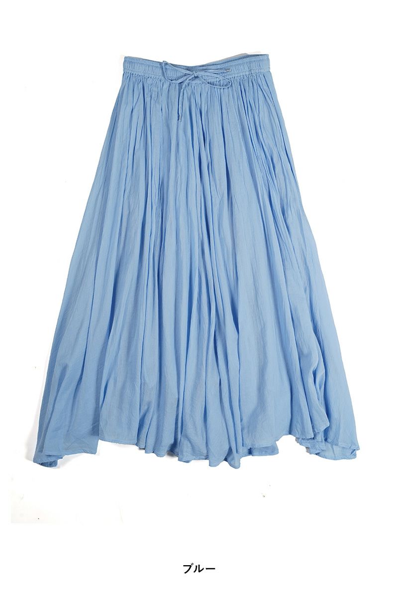 PORTE (ポルト)【広告掲載商品】<br>ギャザースカート 綿ボイル 78501 -10