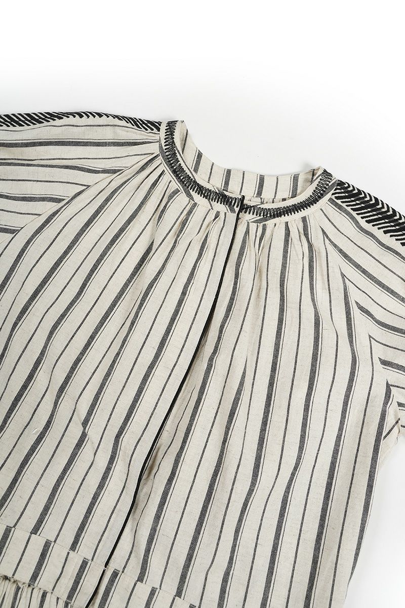 PORTE (ポルト)【広告掲載商品】<br>綿麻刺繍スリーブブラウス 88503 -3