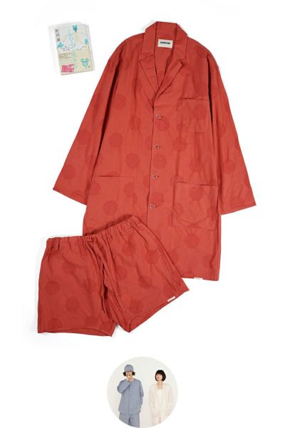 NOWHAW【6】NOWHAW day long pajama #orange red & book #1 -17