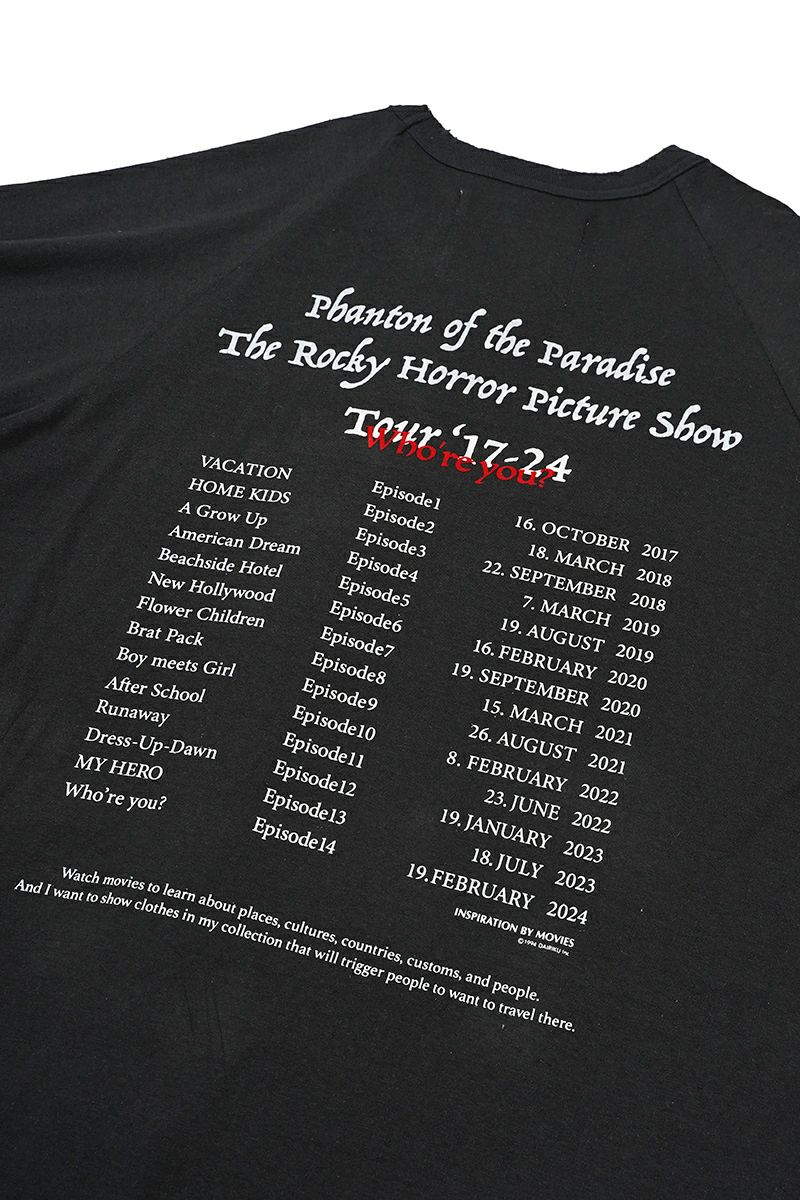 DAIRIKU(ダイリク)Tour Raglan Tee ツアーラグランTシャツ 24AW C-11 -5