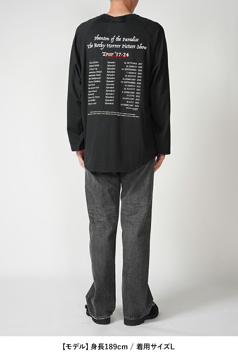 DAIRIKU(ダイリク)Tour Raglan Tee ツアーラグランTシャツ 24AW C-11 -18