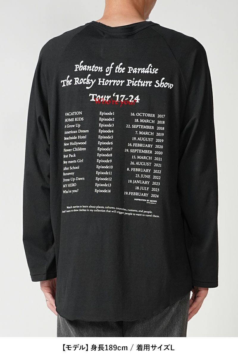 DAIRIKU(ダイリク)Tour Raglan Tee ツアーラグランTシャツ 24AW C-11 -23