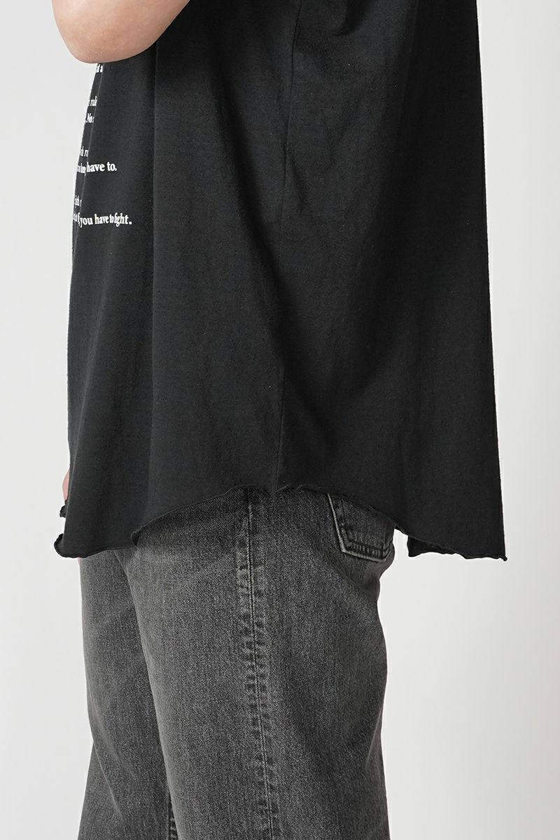 DAIRIKU ダイリク Rotten Hole Damage Tee 黒 F DAIRIKU ダイリク Rotten Hole Damage Tee 黒 F メンズ - トップス