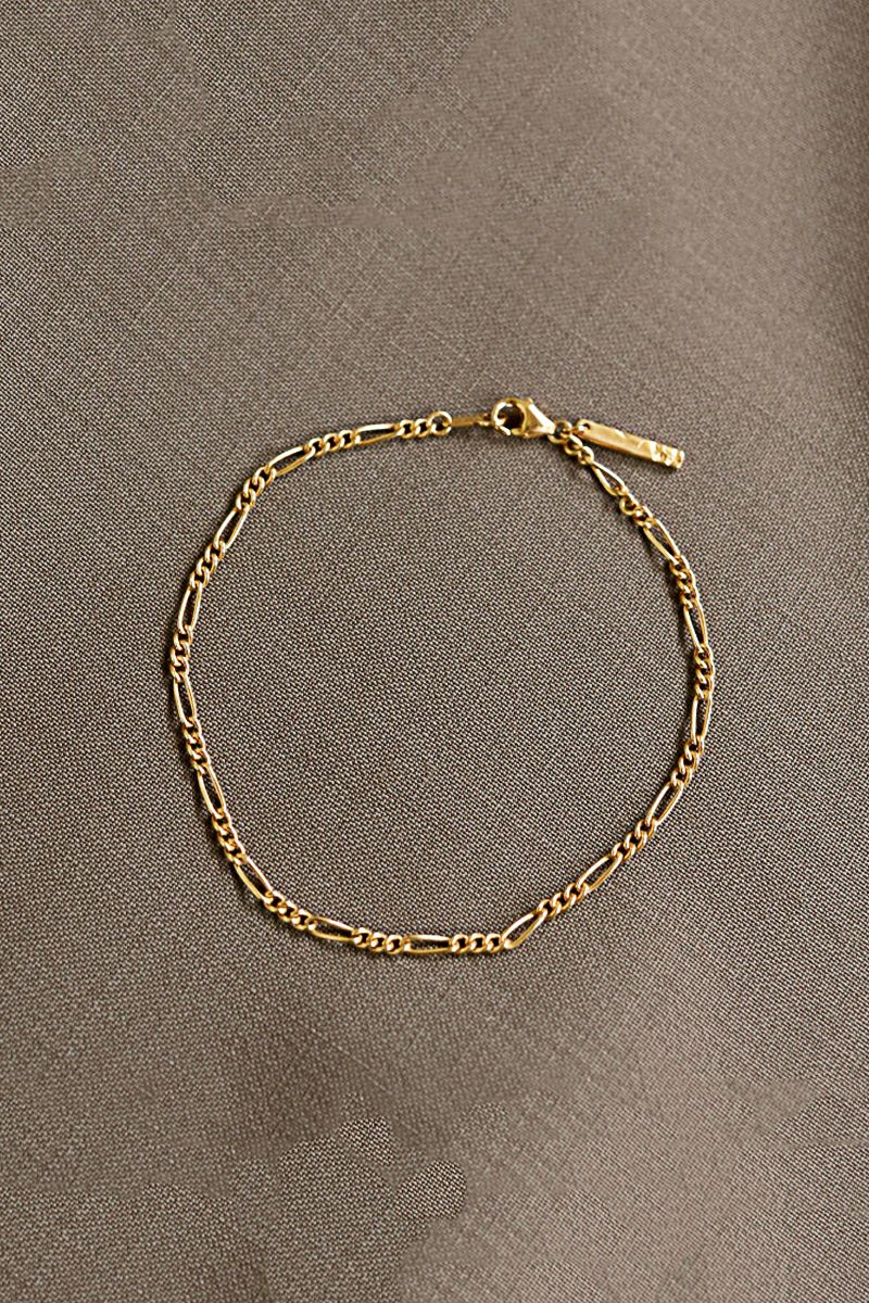 TEN.(テン)フィガロチェーンブレスレット GD BRG-0038