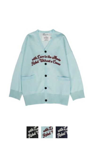 DAIRIKU(ダイリク)Letter Skeleton Cardigan レタースケルトンカーディガン 24SS K-1
