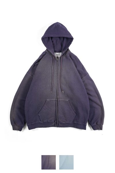 DAIRIKU(ダイリク)Sunburn Vintage Zip UP Hoodie サンバーン ヴィンテージ ジップアップパーカ 24SSC-1