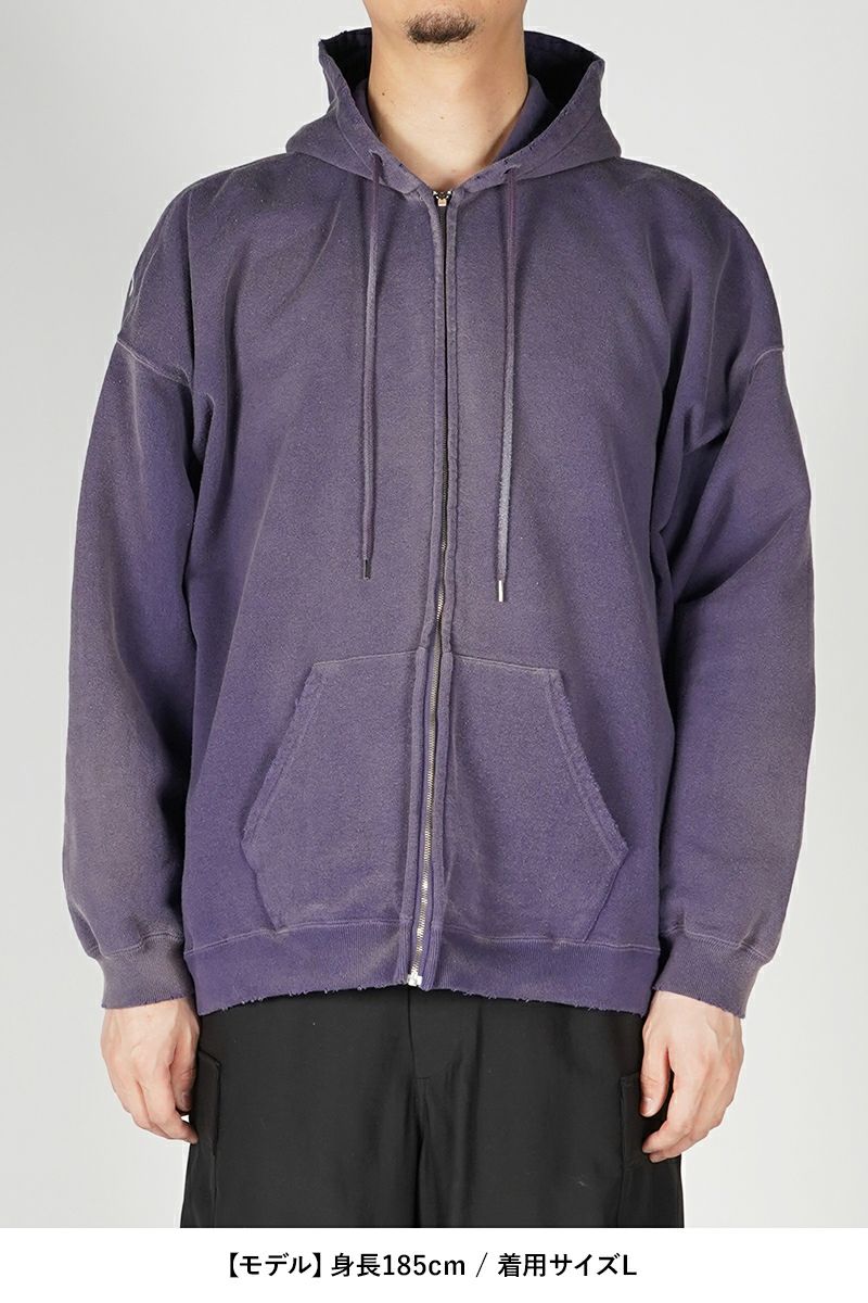 DAIRIKU(ダイリク)Sunburn Vintage Zip UP Hoodie サンバーン ヴィンテージ ジップアップパーカ 24SSC-1 -10